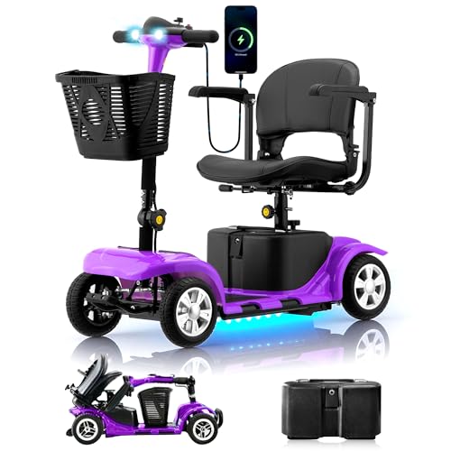 Mobility Scooter for Adults, Senior, 4 Wheels Electric Power...