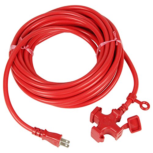 kowa ソフトタイプ 延長コード 15A・10m 3ツ口 レッド KM01-10 日本製