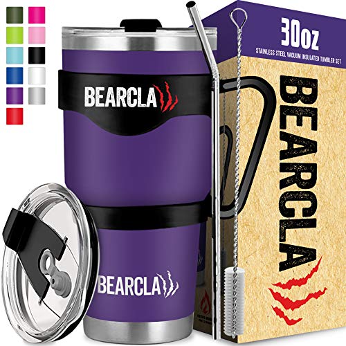 MalloMe BEARCLAW Stainless Steel Tumbler - 24 Hours Cold Water 6 Hour Hot