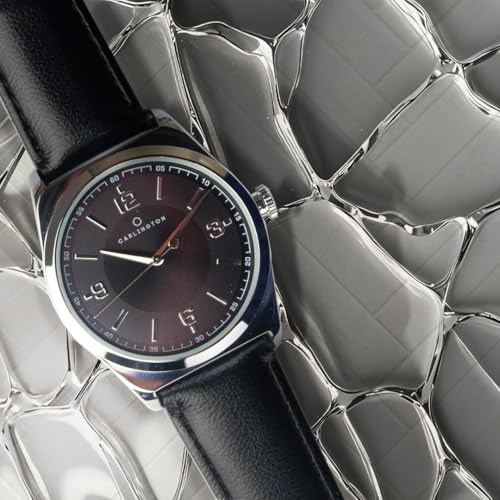 Image of Carlington Aristocrat Series Analog Watches for Men with Premium Leather Strap - CT 1072