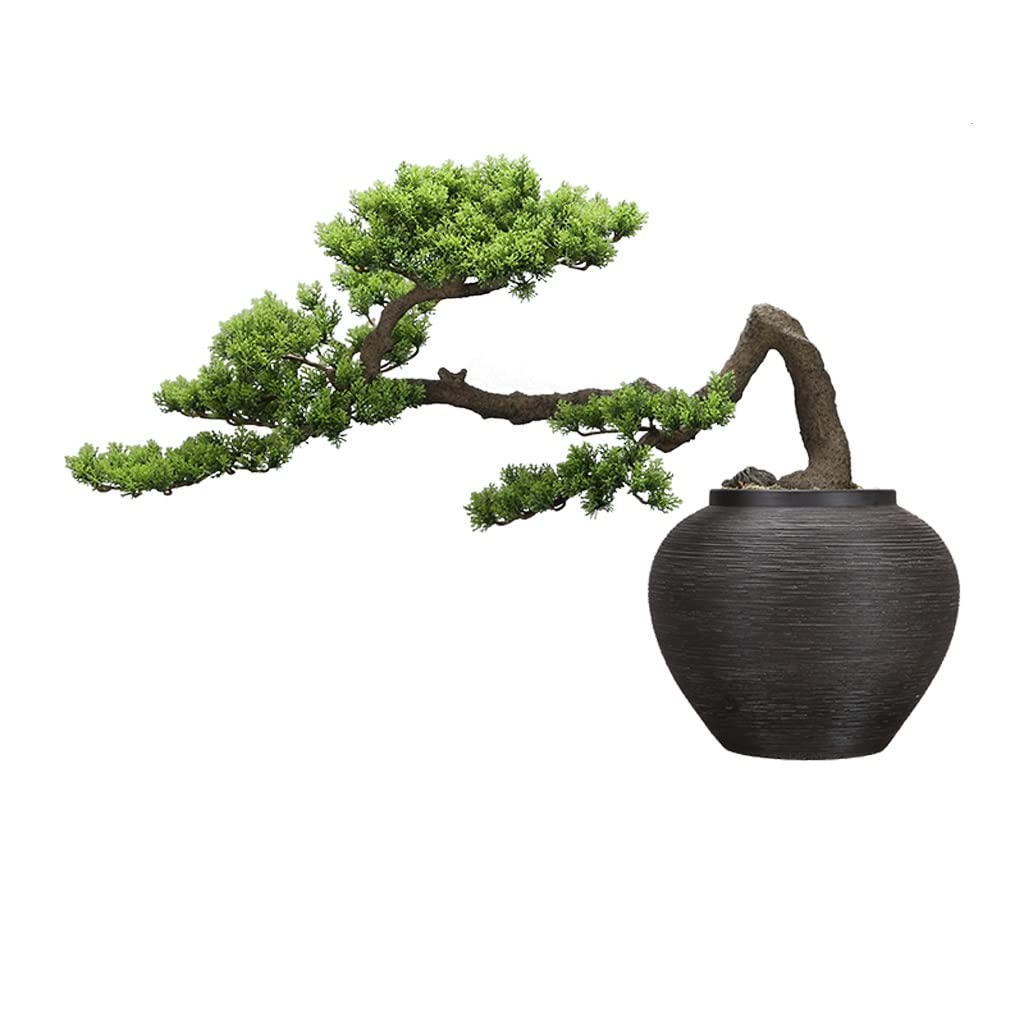 SWENEEN Home Fake Plants Artificial Bonsai Ceramic Potted Plant Simulation Green Plant Decoration Suitable For Home Desktop Decoration Decoration Artificial Bonsai Decoration,