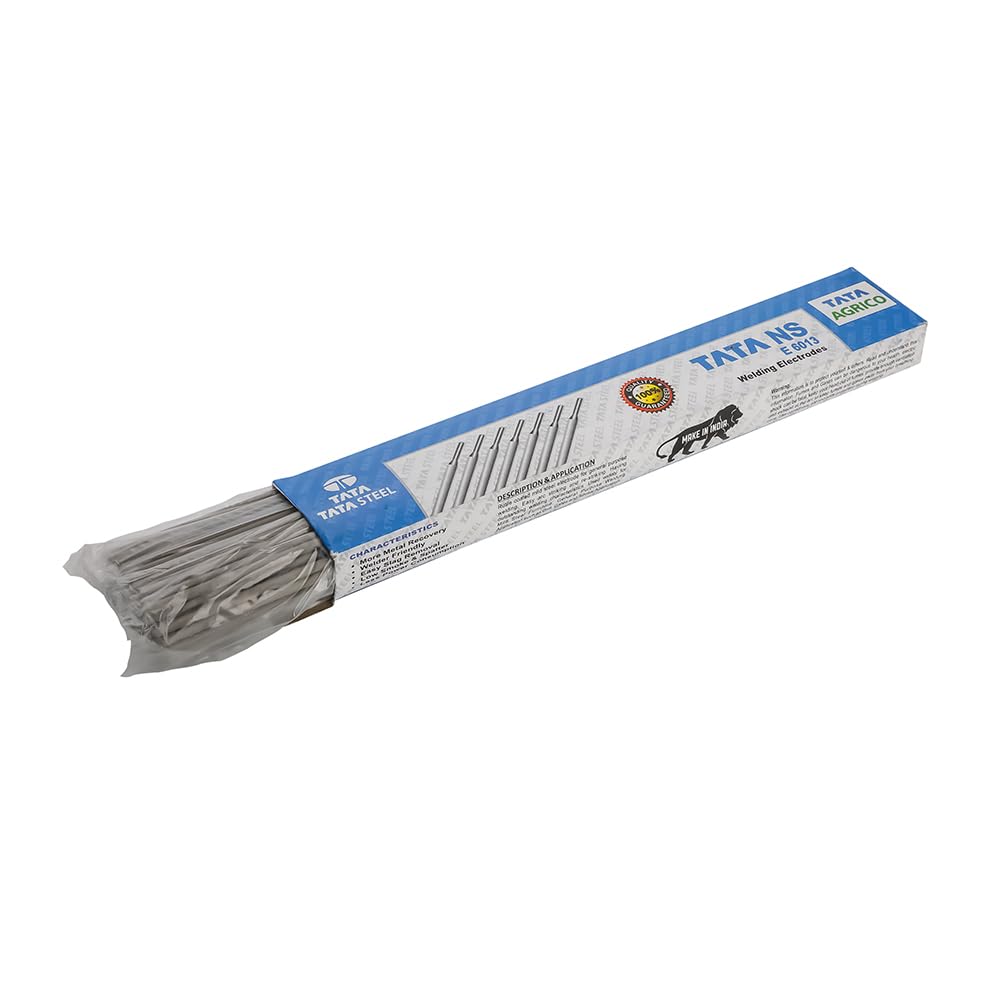 TATA AGRICO Welding Rod – NoN ISI Grades Certified – Pack of 90 pieces (NS-E6013 2, 90x350 mm)| Low Spill | Low in electricity Consumption | Low Smoke (B083XG5CGB) Amazon Price History, Amazon Price Tracker