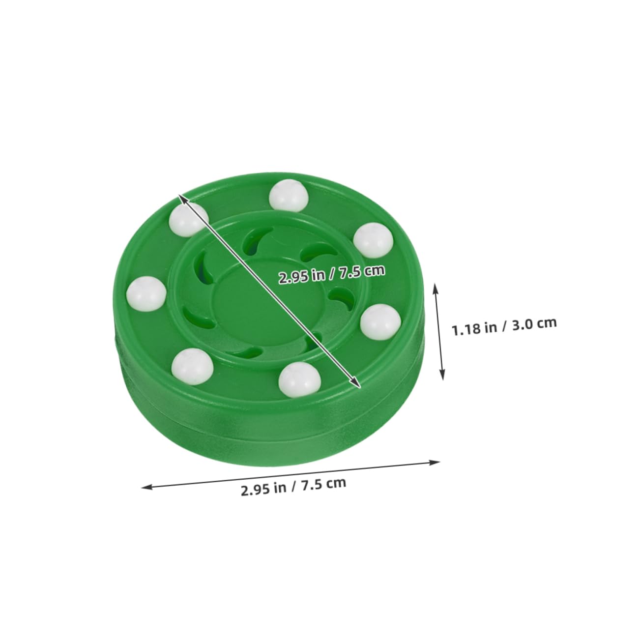 VICASKY 2pcs Roller Hockey Balls Reusable Dryland Practice Equipment for Indoor and Outdoor Games Durable Material for All Genders Excellent Friction Resistance for Training and