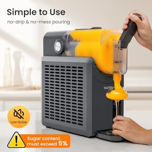 Image of Slushie Machine, No Ice Needed, INOVIVA 68 oz Frozen Drink Maker for Home with Self-Cleaning, 5 Preset Programs, Frozen Margaritas, Frappes, Milkshake, and More, (2025 Version)
