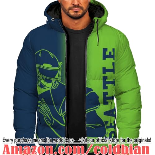 Mens Football American Personalized Puffer Coat Down Jacket Custom Name Number City Pride for Players Fans Gift S-5XL4