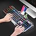 immagine 7UrChoiceLtd Tastiera da Gioco Mouse Set Tecnologia M398 Tastiera Retroilluminata Cablata Tastiera in Metallo Impermeabile + Cablata 2000 DPI 6 Pulsanti Mouse Retroilluminato con Mouse USB + Mouse Pad