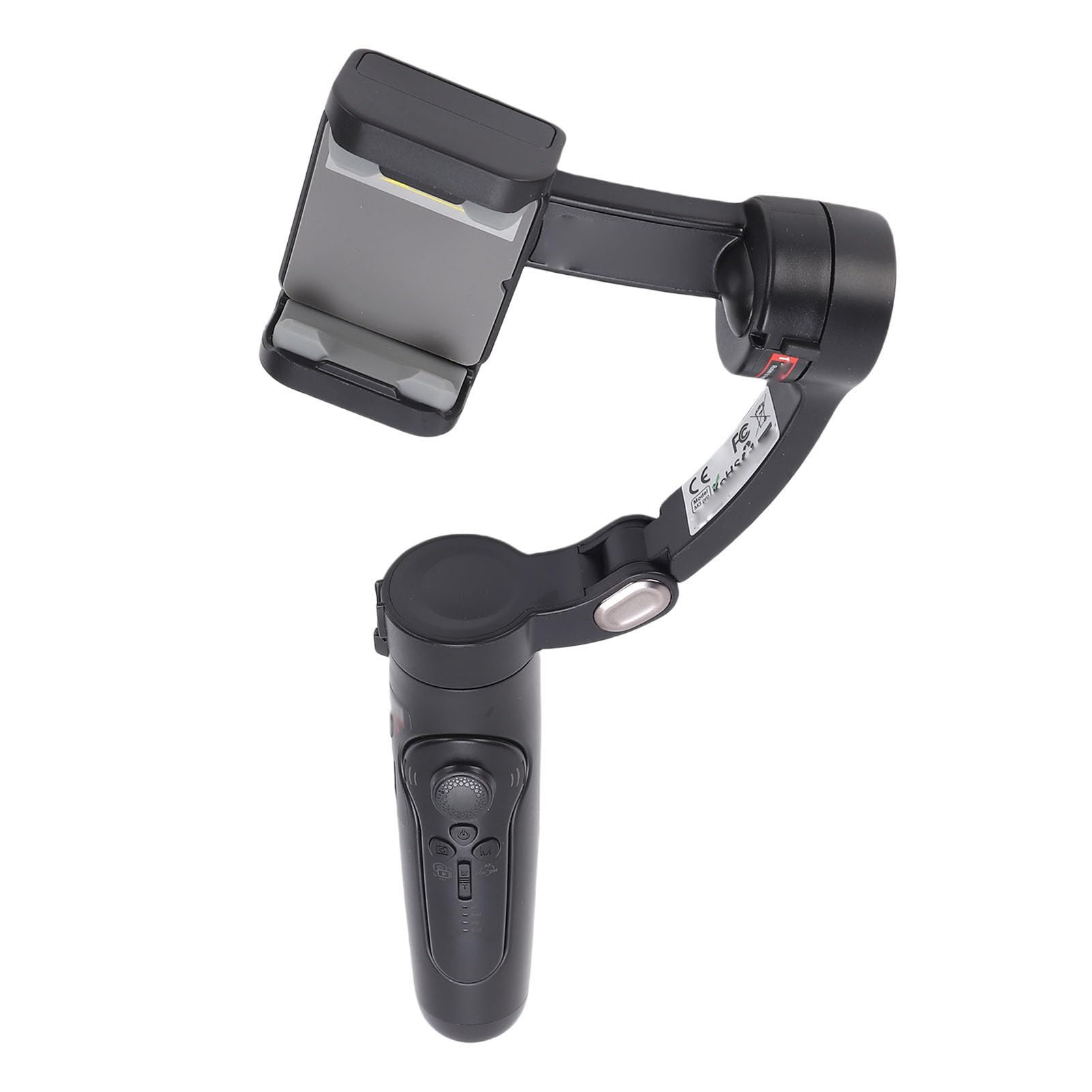 FILFEEL Estabilizador de Teléfono con Seguimiento Facial AI con Luz de Relleno Magnética Flip 3 de 180° para Grabación de Video Vlogging - Estabilizador de Teléfono Inteligente Plegable para