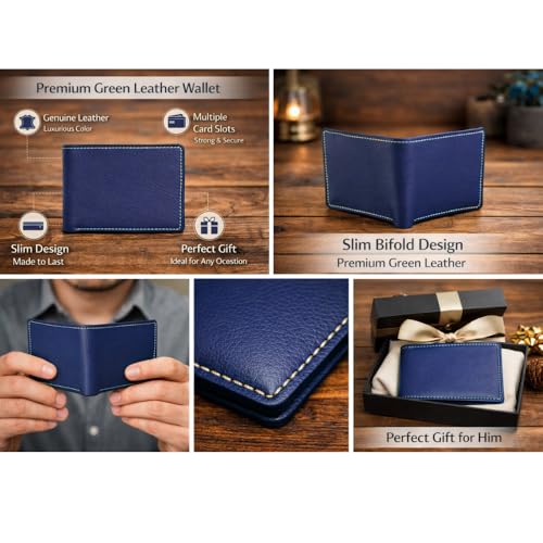 Image of Gift For Special Leather Wallet for Him - Men's Purse - Husband Father Wallet Purse Gift - Wallet for Brother