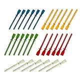 Lependor Glue Spreaders, Colored Plastic Glue Smear Sticks Applicator DIY Art Leather Craft Tool, Easy Clean Polypropylene Plastic - Pack of 30