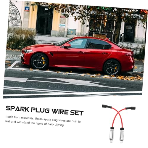 Cable de encendido automotriz de repuesto de alta temperatura, juego de 8 piezas 4