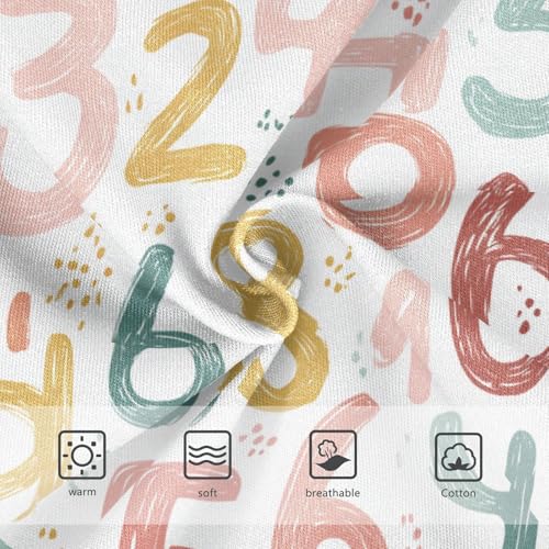 Wusikd Numbers Girls' Underwear Cotton Girls Briefs Soft Toddler Underwear 2T3