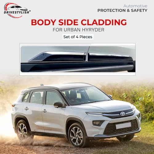Image of Car Door Body Side Beading /Molding /Cladding for Toyota Urban Cruiser Hyryder Set of 04