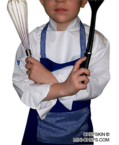 CHEFSKIN Kids Chef White Hat with Adjustable Closure Adjustable