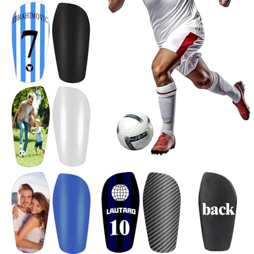 Uniqora schienbeinschoner personalisiert, personalisierte Fußball-Schienbeinschützer mit Bild/Text - leicht, langlebig und komfortabel, unverzichtbar für Spieler Aller Niveaus