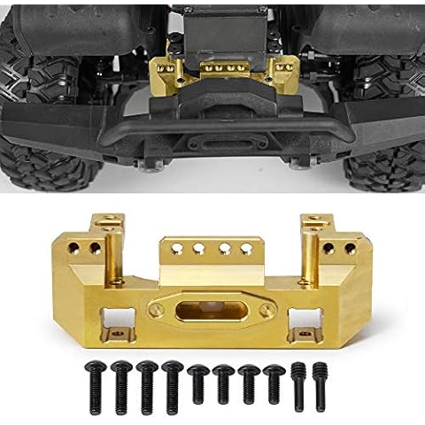 QUE-T 118g Heavy Duty Brass Front Bumper Servo Mount for TRX-4 TRX4 1/10 Scale RC Crawler Car Cover