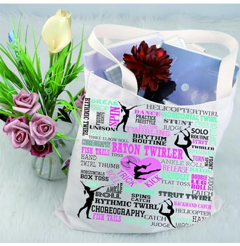 Bolso tipo tote para baton twirling, regalo para gimnastas y bailarines miniatura 4