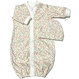 [Preemie Yums] 【未熟児】【低出生体重児】【早産児】【NICU】用 ベビー服：長袖ガウン ミミ 帽子付き