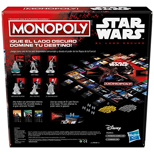 MONOPOLY STAR WARS DARK SIDE TABLE GAME, Multicoloured, único - Image 2