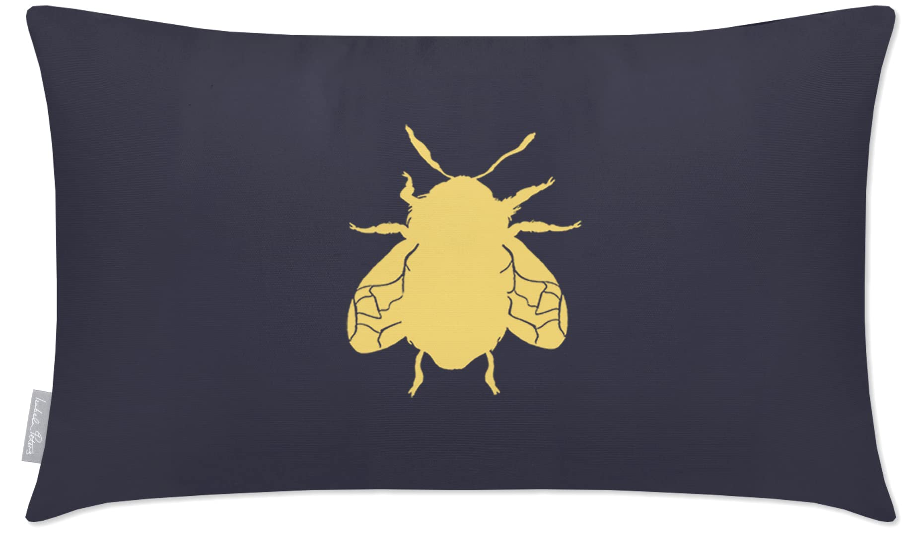 Izabela Peters Bee - Graphite Outdoor Cushions - Waterproof, 50 X 30 Cm, Filled, Garden & Chair Cushions
