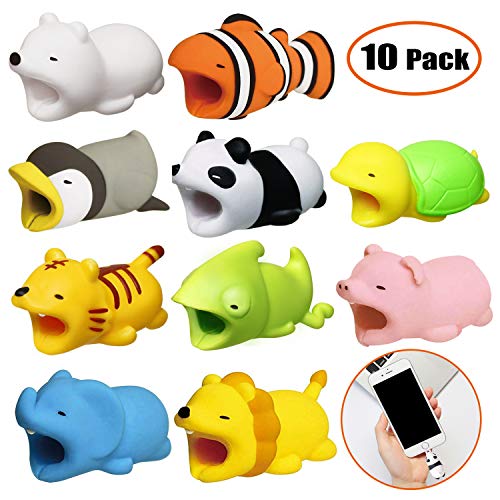 Kabel Schutz Ladegerät Saver Kabel Chevers Kabel Niedlich Tier Biss - 10 Pack Cable Bitels Animals