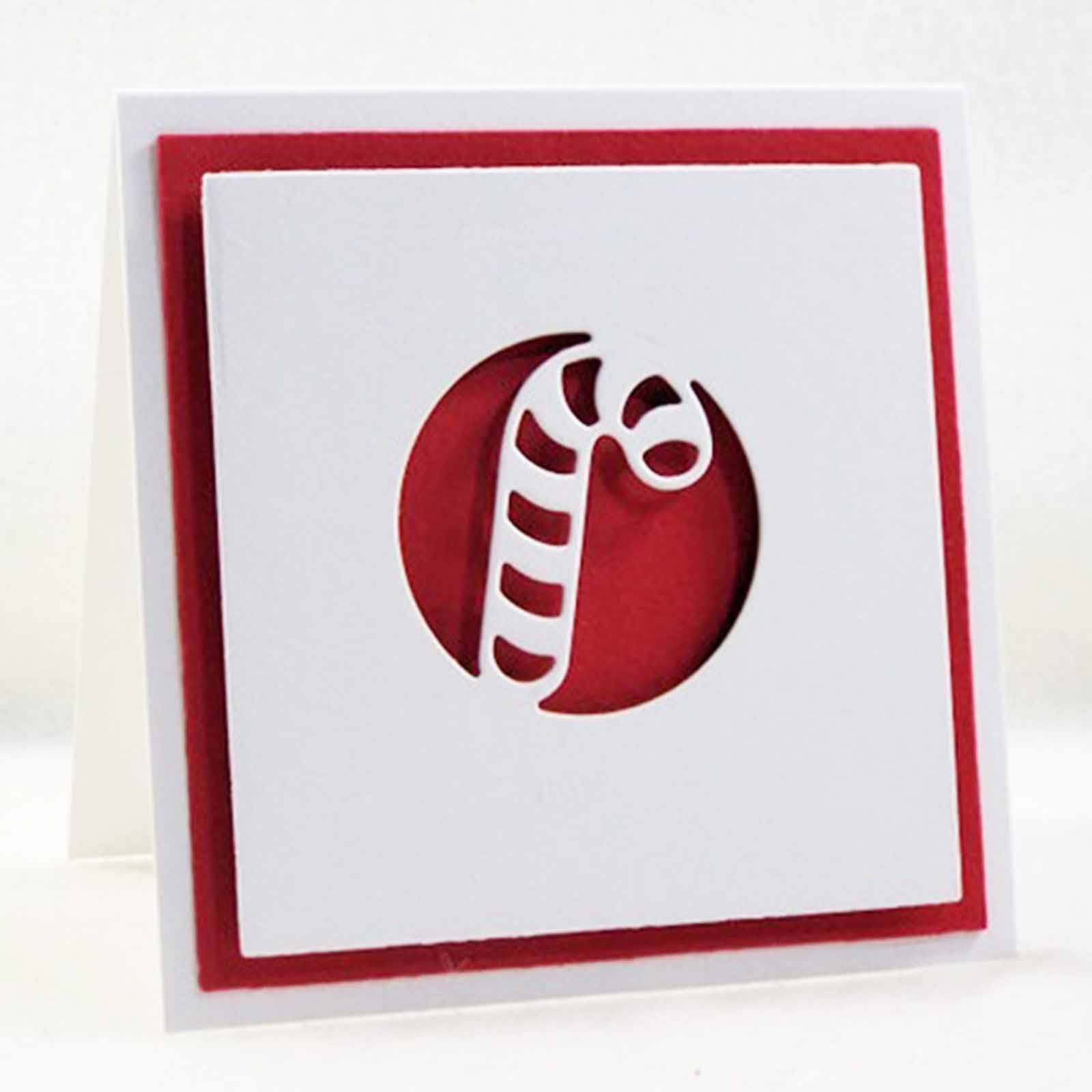 3 Set Fustelle Natalizie A Forma Di Poinsettia, Candela E Lanterna – Per Scrapbooking E Biglietti Fai Da Te