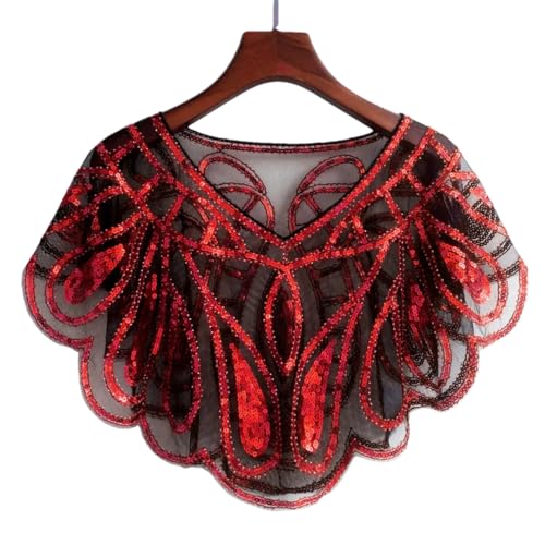 Châle pour robe de soirée masquant les épaules avec élégance perlée - 4