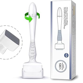 SUEFOR 140 Titanium Adjustable Micro Needles Facial Derma Roller Kit for Skin Repair, Face, Hair & Beard Growth - image, photos