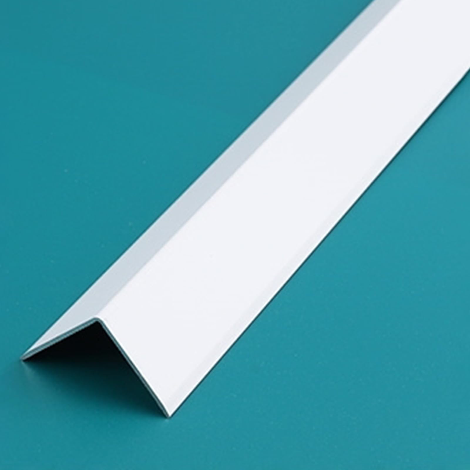 White Wall Corner Protector, 4Pcs, Length 35.4in, Width 0.79in - Self Adhesive Metal Corner Protector for Aluminum Trim molding, Cabinet Edge Guard, Easy to Install