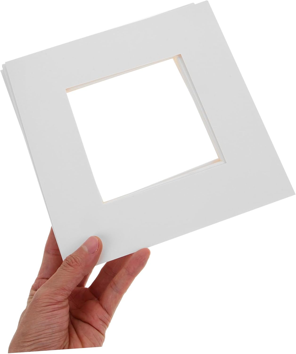 Hohopeti 10pcs Pre-Cut Picture Mats for Photos and Artworks Mounting Boards Safe Material DIY Decorative Frames for Home Wall Display