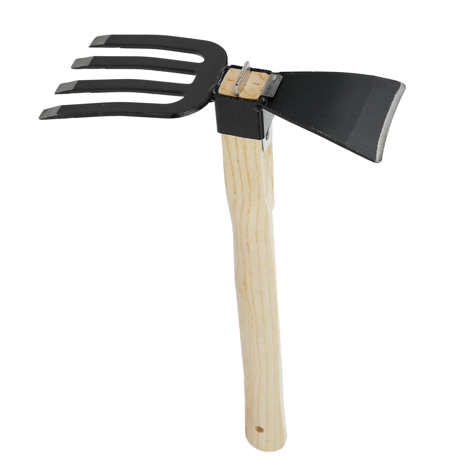 Short Wooden Handle Hoe - Handheld Garden Tool for Digging, Loosening Soil, and Ing - Efficient Soil Cultivator for Gardening Enthusiasts and Home Gardeners. (Type C)