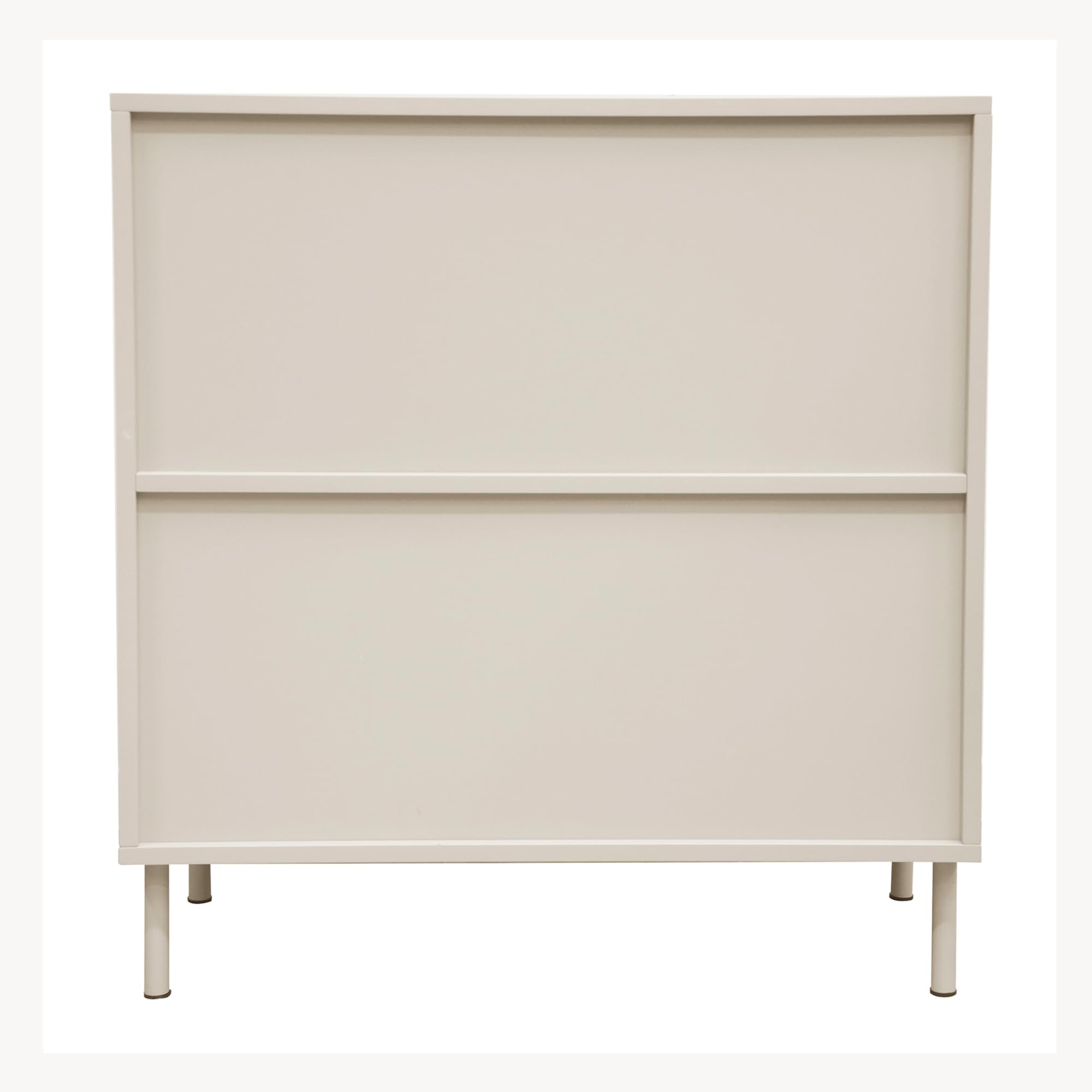 [en.casa] Mobile Contenitore a 2 Ante Decorative Credenza Bassa con Ripiano e 2 Scomparti Chiusi Comò Multiuso per Soggiorno Camera da Letto 75 x 70 x 34 cm - Beige