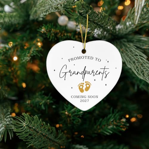 Grandparents Gifts - Pregnancy Announcement Ornament for New Grandparents - Image 5