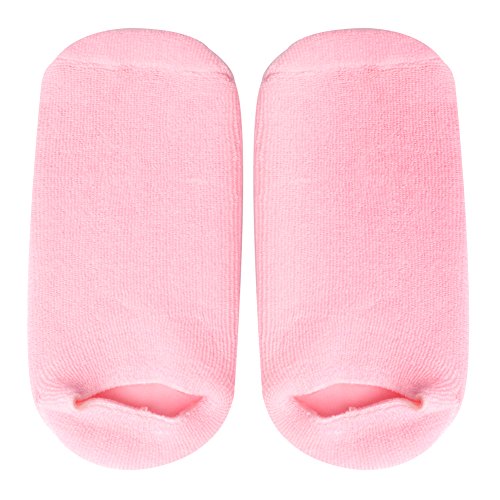 Comfort Gel Socks For Men And Women - Soft Spa Silicone Gel Infused Moisturizing Socks (Pink (1 Pair)) #TOP6