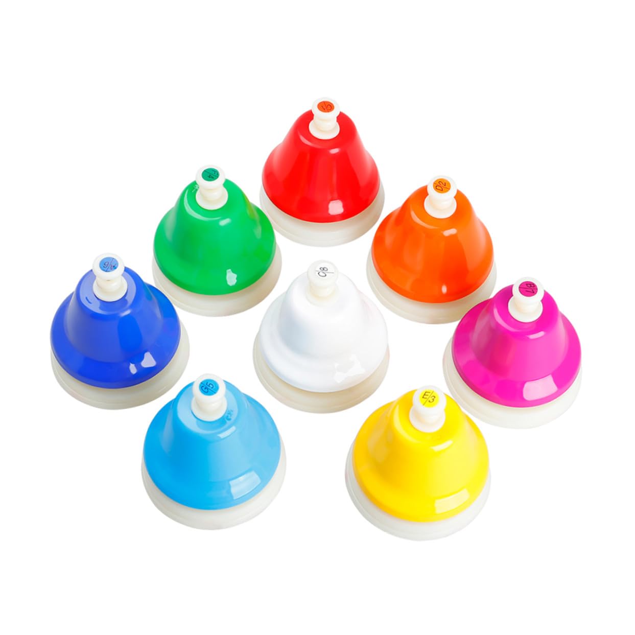 Campana Rítmica de 8 Tonos 1 Set Acero Inoxidable Juguete Educativo