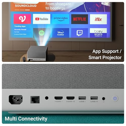 ZEBRONICS PIXAPLAY 68, Android Projector, Dolby Audio, 1080p, 13500 Lumens, 200" Screen Size, Dynamic Speaker, Auto[Focus | Keystone | Obstacle... - Image 6