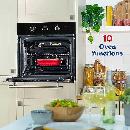 Russell Hobbs Electric Oven 70L 60cm Wide Built In Multifunctional Electric Fan Oven Easy Clean Interior Black RHEO7005B - Image 5