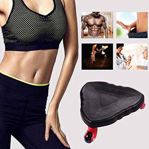 ABOOFAN Abdominal Fitness Equipment Abdominal Wheel Plate Fitness Wheel Três rodas