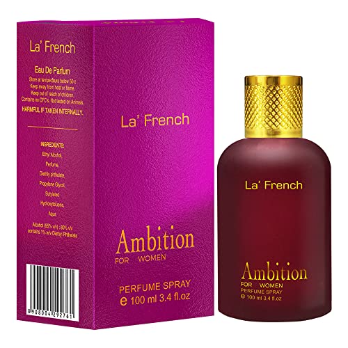 La French Ambition Perfume- 100ml Perfume for Women | Intense Long Lasting | Premium Fresh fragrance Scent EDP Spray | Best Gift Set for Women and Wif