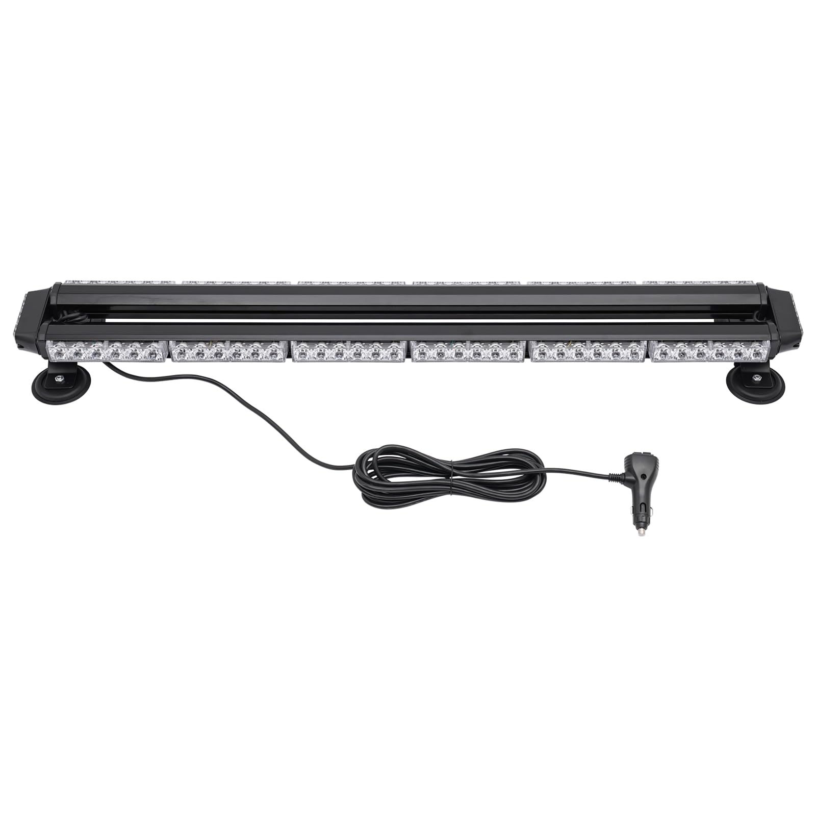 72 LED 37.4inch Emergency Top Roof Strobe Amber Lamp Rooftop Strobe Light Bar LED Light Bar for Universal Vehicles Equipped with a 12V-24V