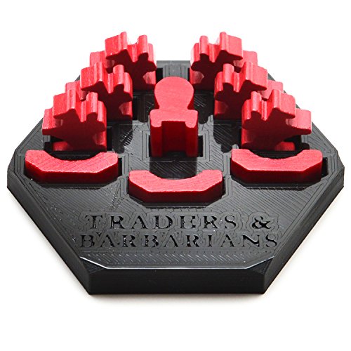 Solid Factory | Settlers Game Piece Holder/Organizer for Traders & Barbarians (Set of 6)