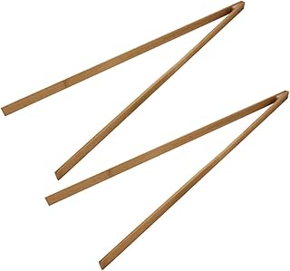 2pcs Heavy Duty Trash Picker Grabber Tool Extended Bamboo Litter Picker for Efficient Rubbish Collection Comfortable Grip Design for Outdoor Use