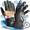 Nextcover® Winter Fahrradhandschuhe Herren & Damen mit ThermoShield 2.0 I Unisex Winterhandschuhe Fahrrad in Größe S-XXL I Warme & wasserdichte Thermo Fahrrad Handschuhe Winter wasserdicht