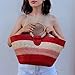 LHB Handmade Basket Bag | Summer Tote | Contrast Gradient (Red)