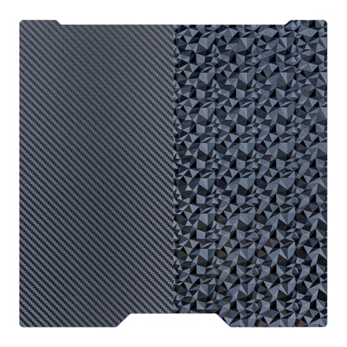 335 x 346.5 mm PEO+PET Build Plate for Bambu Lab H2C/A2L, Dual-Sided Diamond &amp; Carbon Fiber Pattern, Flexible Magnetic Spring Steel