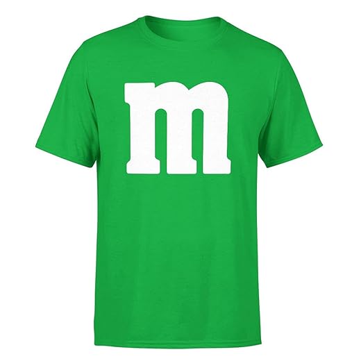 Letter M Halloween Costumes T-Shirt | Funny Cool Graphic Tee Idea | for Men