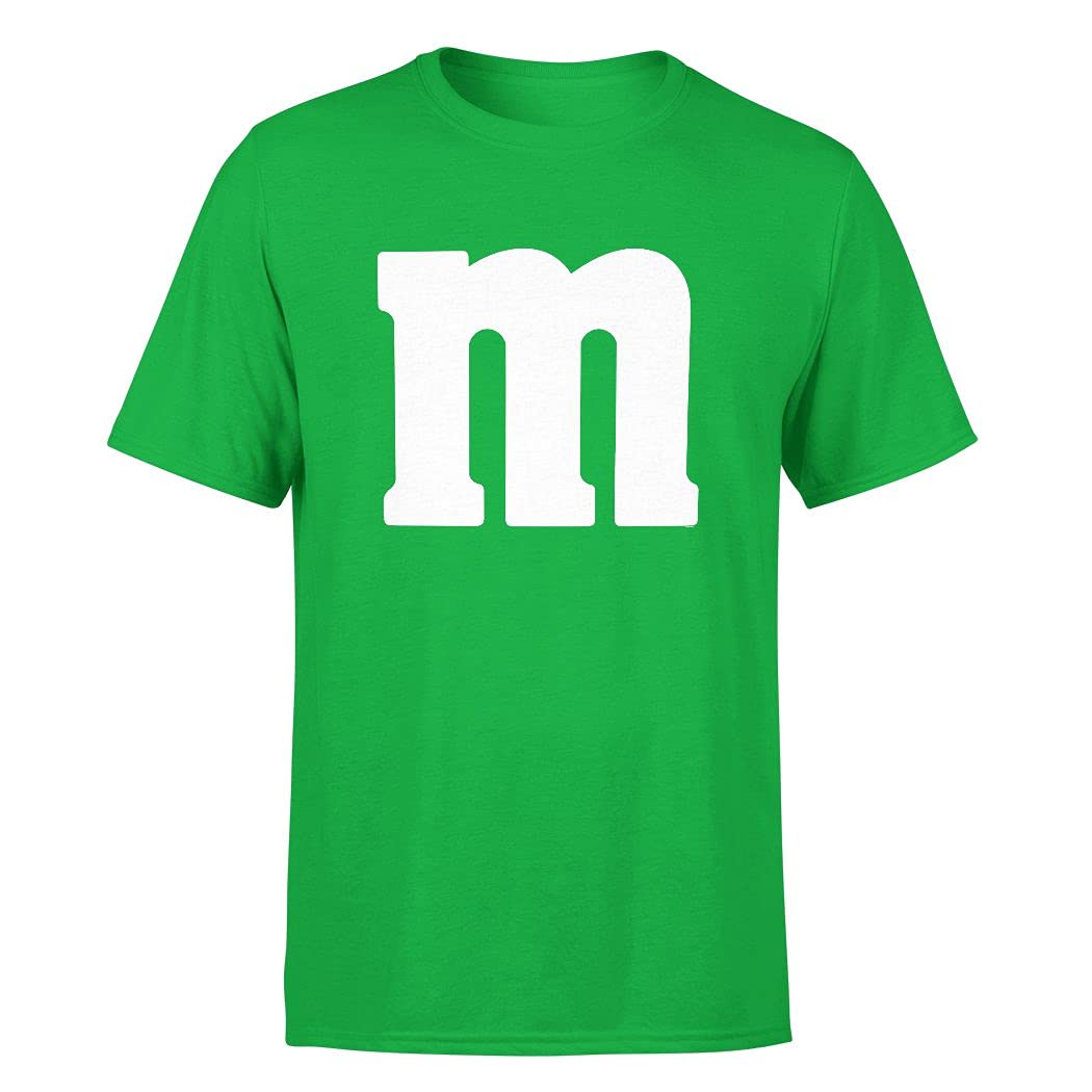 VeraccoLetter M Halloween Costumes T-Shirt | Funny Cool Graphic Tee Idea | for Men
