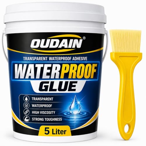 Image of 5 kg Glue Waterproof Glue for Leakage, Epoxy Resin for Flooring, Crack Seal Agent Waterproofing for Roof Leakage Solution Indoor Outdoor Waterproof Adhesive Sealan