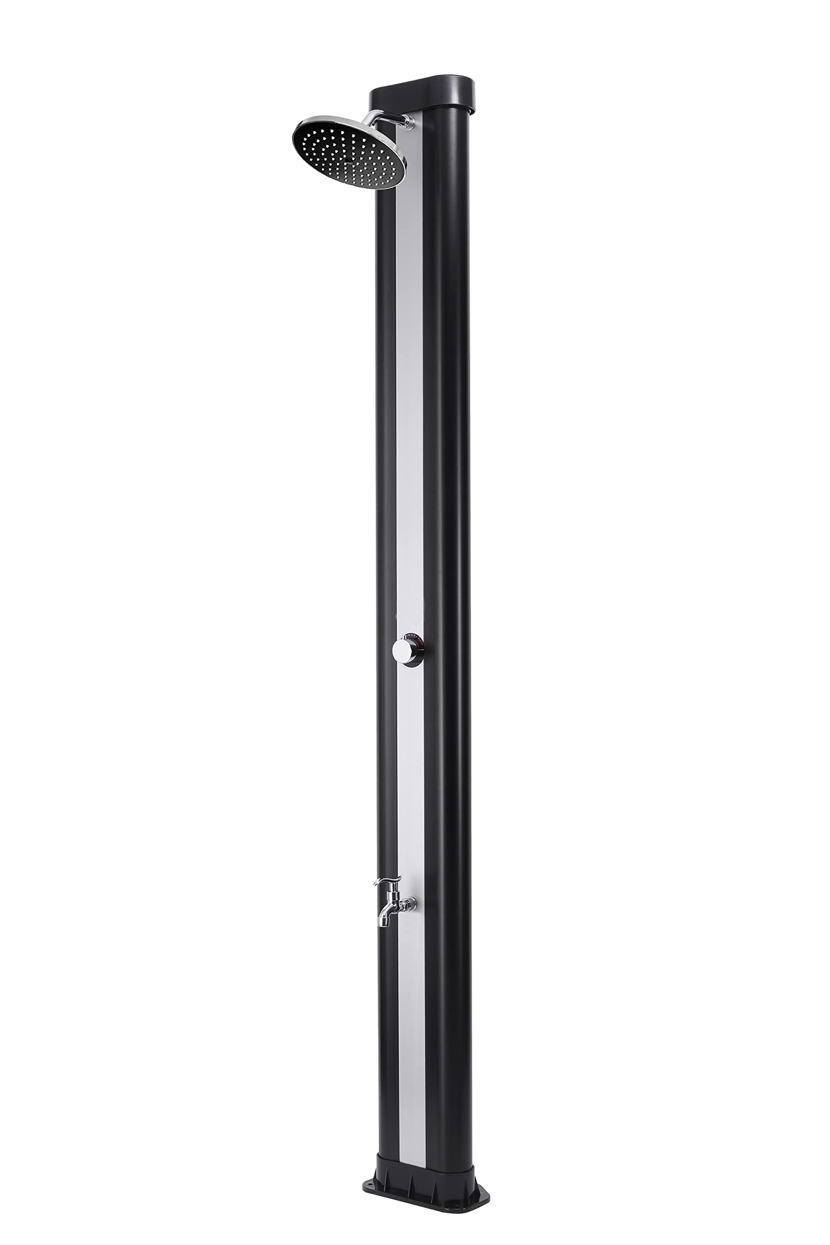 STEINBACH Solardusche Classic, Kunststofftank 40 l, 217 cm Höhe, 049039, Schwarz