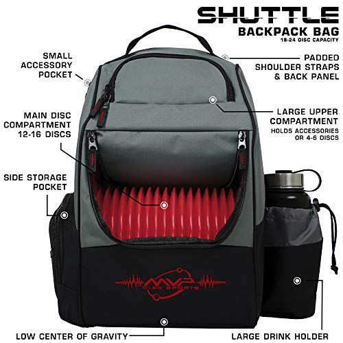 Image of MVP Disc Sports Shuttle Disc Golf Backpack Bag (Choose Your Style and Color)