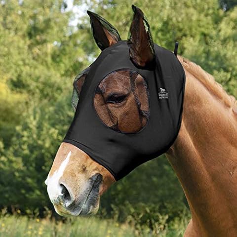 Harrison Howard Super Comfort Fly Mask with UV Protection Cover